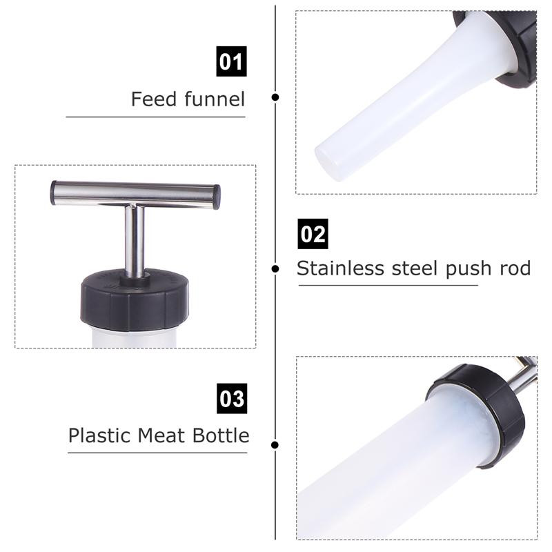 Maisto kokybės rankinis dešrų įdaru įrankis Naminių dešrų įdaru pildymo mašina Dešrų švirkštas Mėsos užpildas Dešrų gaminimo aparatas