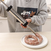 Švirkštas, mėsos užpildas, virtuvės įrankiai, rankinis dešrų dešrainių gaminimo aparatas iš nerūdijančio plieno dešrų įdaru Naminis dešrų užpildymo aparatas