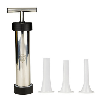 Švirkštas, mėsos užpildas, virtuvės įrankiai, rankinis dešrų dešrainių gaminimo aparatas iš nerūdijančio plieno dešrų įdaru Naminis dešrų užpildymo aparatas