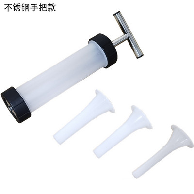 Kézi kolbásztöltő hústöltő eszköz Praktikus kolbász töltelék Kolbászkészítő fecskendős tölcsér fúvóka kolbászkészítéshez