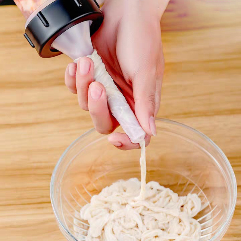 Kézi kolbásztöltő hústöltő eszköz Praktikus kolbász töltelék Kolbászkészítő fecskendős tölcsér fúvóka kolbászkészítéshez