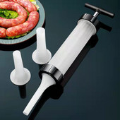 Kolbászkészítő Kolbásztöltő Jerky Gun Manual Húsfecskendő Házi készítésű házi kolbászszerszám Kis kolbászszerszám Kolbásztöltő
