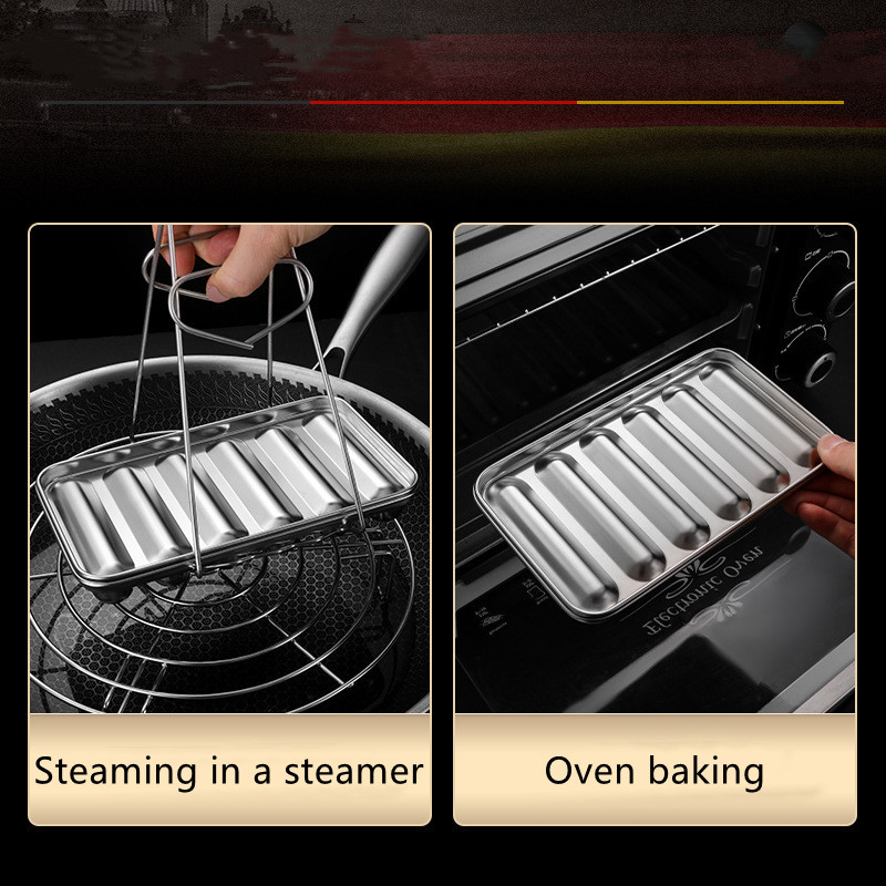 Kalup za kobasice Od nehrđajućeg čelika Izrada dječjih dodataka prehrani Kalup za hrenovke Diy Kutija za pečenu šunku Kuhinjski dodaci za odrasle