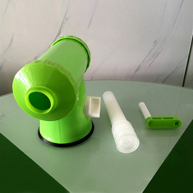 Naujas rankinis dešrelių gaminimo mėsos įdaro užpildas Rankiniu būdu valdomas saliamio gaminimo aparatas dešrų užpildymo įdaru piltuvėlio vamzdelio virtuvės priedai