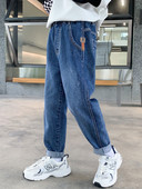 Ležerni dječji traperice clean model s džepom