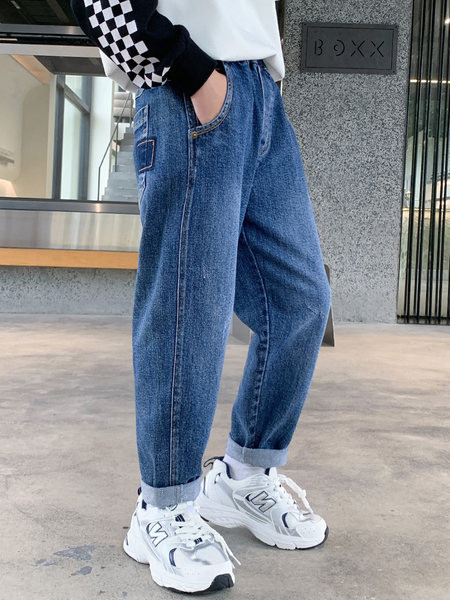 Ležerni dječji traperice clean model s džepom