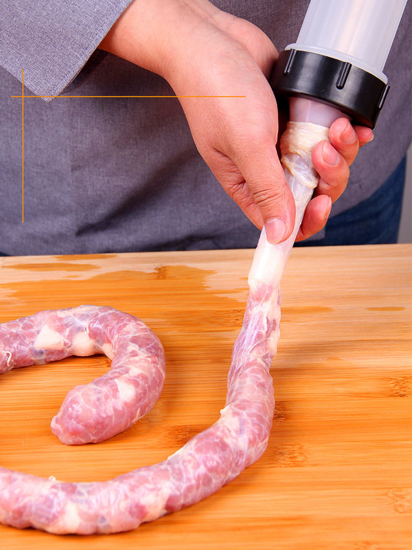 304 nerūdijančio plieno dešrų gaminimo aparatas dešrų užpildas Jerky Gun Manaul mėsos švirkštas dešros įrankis mažas dešros įrankis dešros užpildas