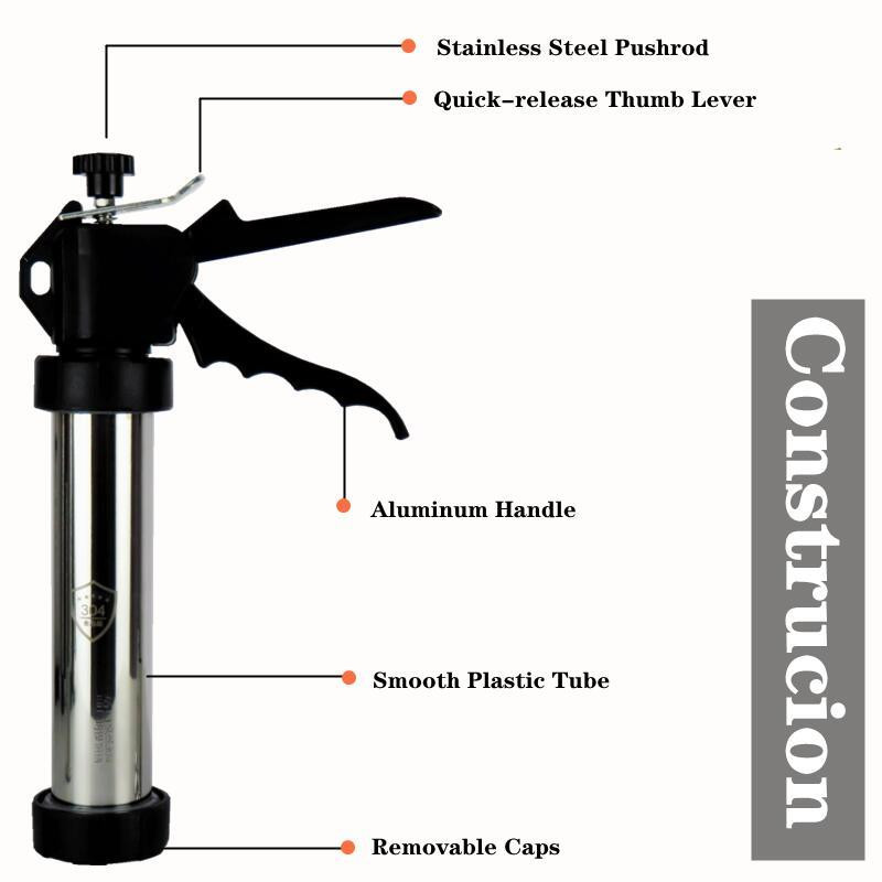 304 nerūdijančio plieno dešrų gaminimo aparatas dešrų užpildas Jerky Gun Manaul mėsos švirkštas dešros įrankis mažas dešros įrankis dešros užpildas
