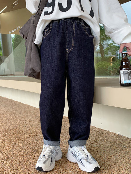 Ležerne traperice s džepom za dječake