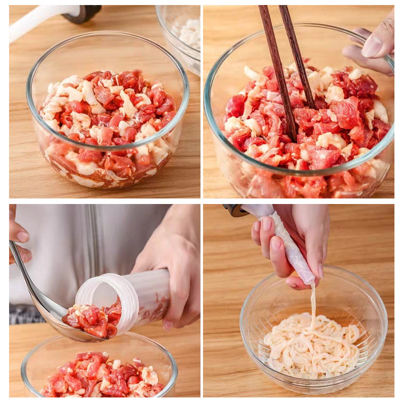 Rankinis užpildas Sausage Maker Dešrų užpildymo mašinos švirkštas Namuose Namų Naudojamas Mažas Dešros įrankis Dešros užpildymo mėsmalė