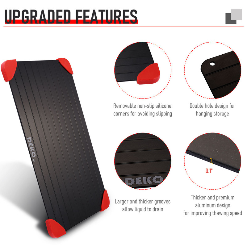 DEKO Magic Kiirsulatusalus Sulatamine Lõikelaud Sulatage toit Puuviljad Praad Liha Mereannid Kiiresti Köögividinad Tööriistad