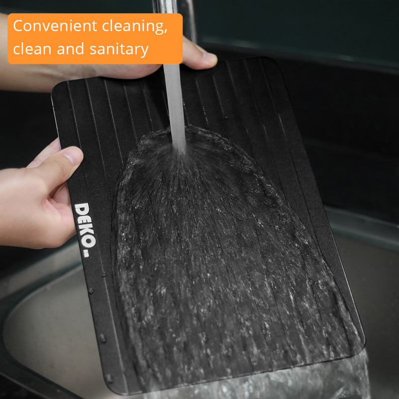 DEKO Magic Kiirsulatusalus Sulatamine Lõikelaud Sulatage toit Puuviljad Praad Liha Mereannid Kiiresti Köögividinad Tööriistad