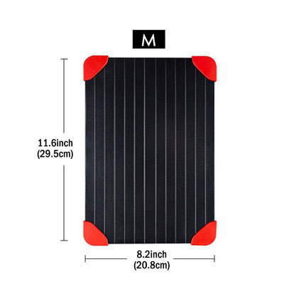 1 vnt Greito atšildymo padėklas Greito atšildymo šaldytų maisto produktų Mėsa Vaisiai Greito atšildymo lėkštės plokštės atitirpinimo padėklas Atšildymo meistras virtuvės prietaisai