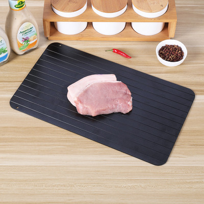 Νέο προϊόν Δίσκοι απόψυξης Δημιουργικό πιάτο από αλουμίνιο ταχείας απόψυξης Θαλασσινά μπριζόλα κρέας Γρήγορη απόψυξη πιάτο προμήθειες κουζίνας