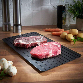 Δίσκος γρήγορης απόψυξης Πλάκα ταχείας απόψυξης Magic Board for Frozen Foods Ασφαλής για τρόφιμα Δίσκος απόψυξης γρήγορης απόψυξης για κουζίνα από αλουμίνιο