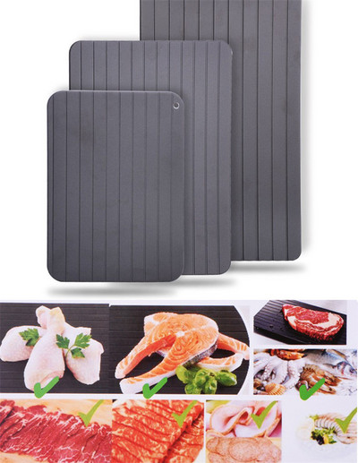 Δίσκος γρήγορης απόψυξης Πλάκα ταχείας απόψυξης Magic Board for Frozen Foods Ασφαλής για τρόφιμα Δίσκος απόψυξης γρήγορης απόψυξης για κουζίνα από αλουμίνιο