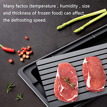 Тава за бързо размразяване Размразяване Размразяване на замразена храна Дъска за рязане Три размера за месо Плодове Плоча за бързо размразяване от алуминиева сплав Размразяване