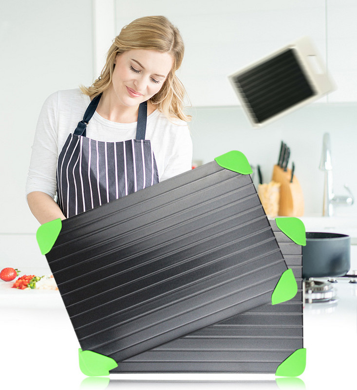 Greito atitirpinimo padėklas Atitirpinti šaldytą maistą mėsą vaisius greito atitirpinimo lėkštės atitirpinimo virtuvės įtaiso įrankis