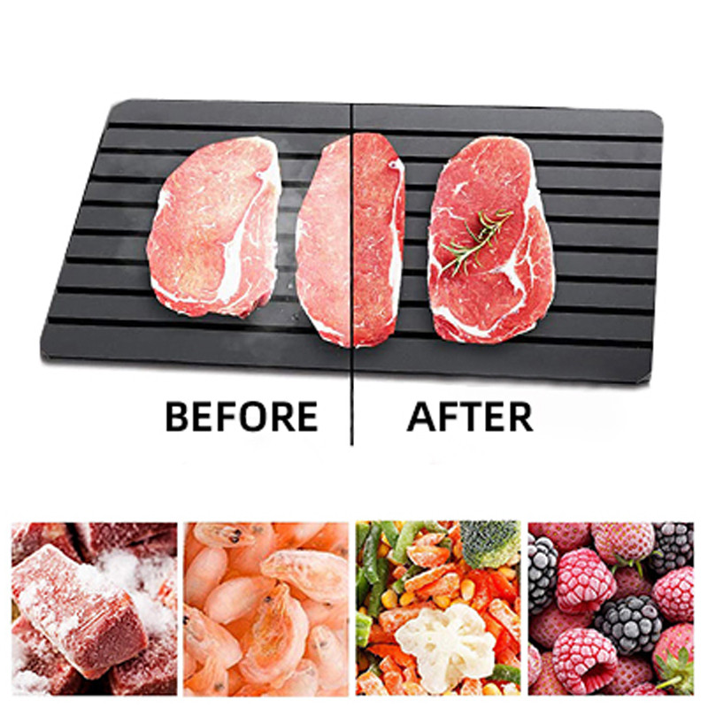 Ladica za brzo odmrzavanje Odmrzavanje Smrznuta hrana Meso Voće Brzo odmrzavanje Tanjur Daska Odmrzavanje Kuhinjski pribor Alati Odmrzavanje posuđa