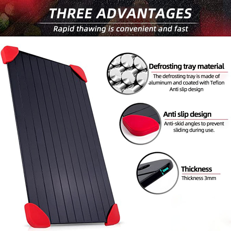 Ladica za brzo odmrzavanje Odmrzavanje Smrznuta hrana Meso Voće Brzo odmrzavanje Tanjur Daska Odmrzavanje Kuhinjski pribor Alati Odmrzavanje posuđa