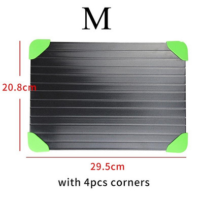 Greito atitirpinimo padėklas Atitirpinti šaldytą maistą mėsą vaisius greito atitirpinimo lėkštės plokštės atitirpinimo virtuvės prietaiso įrankio atitirpinimo padėklas