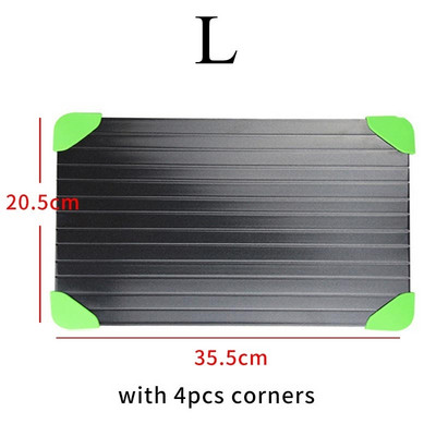 Greito atitirpinimo padėklas Atitirpinti šaldytą maistą mėsą vaisius greito atitirpinimo lėkštės plokštės atitirpinimo virtuvės prietaiso įrankio atitirpinimo padėklas