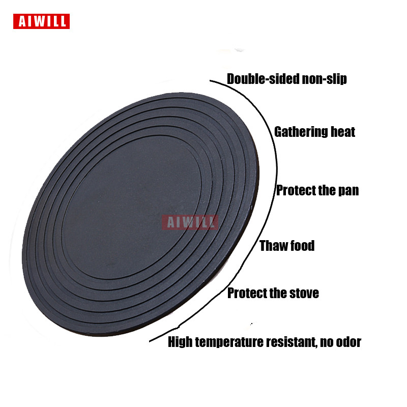 AIWILL Quick Magic Ledo virtuvės atitirpinimo lenta Greito atitirpinimo plokštė Šilumos perdavimo plokštės emalio apsauga Apatinė keptuvė 2in1