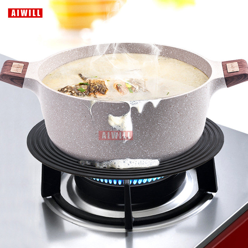 AIWILL Quick Magic Ledo virtuvės atitirpinimo lenta Greito atitirpinimo plokštė Šilumos perdavimo plokštės emalio apsauga Apatinė keptuvė 2in1