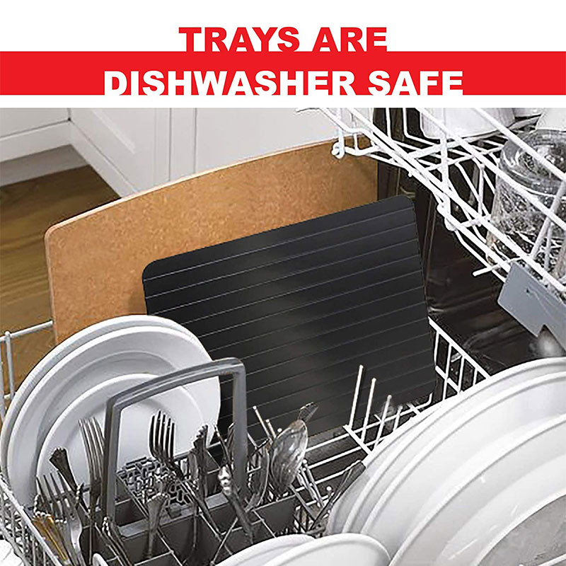 Tavă de dezghețare rapidă Dezghețați alimente congelate Carne Fructe Din aliaj de aluminiu Placă de oțel Placă de dezghețare Instrument de bucătărie