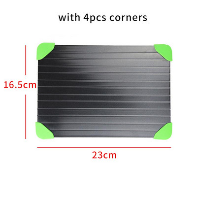 Ātrās atkausēšanas paplāte Dabiskā atkausēšanas plāksne saldētai gaļai Rapid Miracle Thaw Mat Pad atkausēšanas plāksnes dēļi Virtuves instrumenti