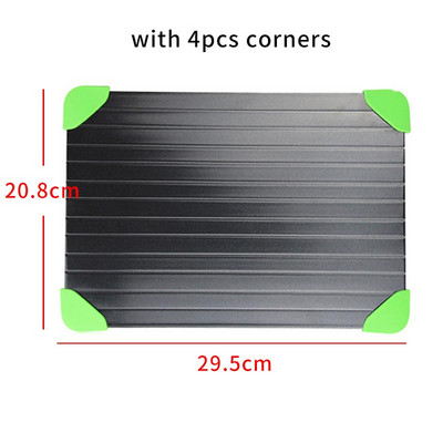 Ātrās atkausēšanas paplāte Dabiskā atkausēšanas plāksne saldētai gaļai Rapid Miracle Thaw Mat Pad atkausēšanas plāksnes dēļi Virtuves instrumenti