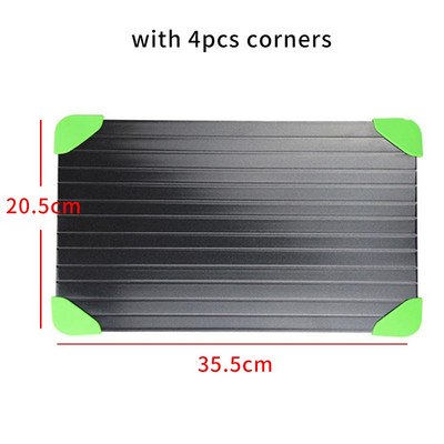 Ātrās atkausēšanas paplāte Dabiskā atkausēšanas plāksne saldētai gaļai Rapid Miracle Thaw Mat Pad atkausēšanas plāksnes dēļi Virtuves instrumenti