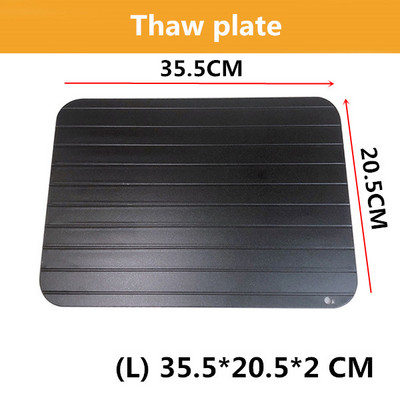 Greito atitirpinimo padėklas Atitirpinti šaldytą maistą mėsą vaisius greito atšildymo lėkštės atitirpinimo virtuvės įrankis