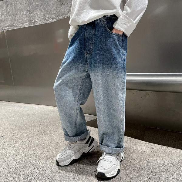 Blugi copii pentru baieti in culori irizate