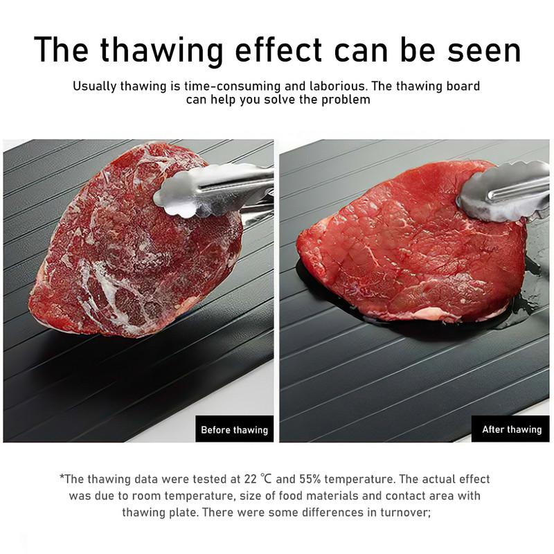 Ladica za brzo odmrzavanje Kuhinjski dodaci Novo brzo otapanje Meso Riba More Ploče za brzo odmrzavanje Kuhinjski alati za pladanj za brzo odmrzavanje