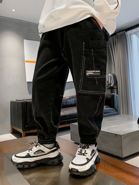 Dječje hlače s džepom u dvije boje