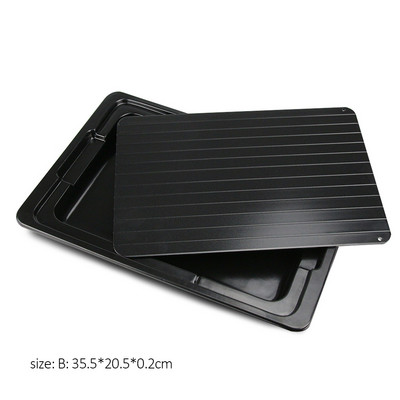 2 vnt greito atitirpinimo padėklas Patvarus daugiafunkcinis tekstūros atšildymas šaldytas maistas mėsa greito atšildymo lėkštės plokštės virtuvės įtaisas