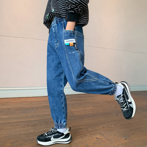 Blugi pentru copii de toamna pentru baieti - cu buzunar