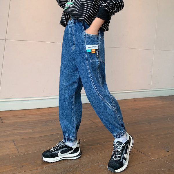 Blugi pentru copii de toamna pentru baieti - cu buzunar