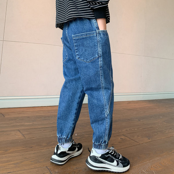 Blugi pentru copii de toamna pentru baieti - cu buzunar