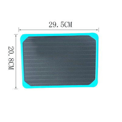 1db Gyors kiolvasztó tálca Gyors kiolvadás Fagyasztott élelmiszer Hús Gyümölcs Gyors Kiolvasztó tányér Deszka kiolvasztó tálca Kiolvasztás Mester konyhai eszközök