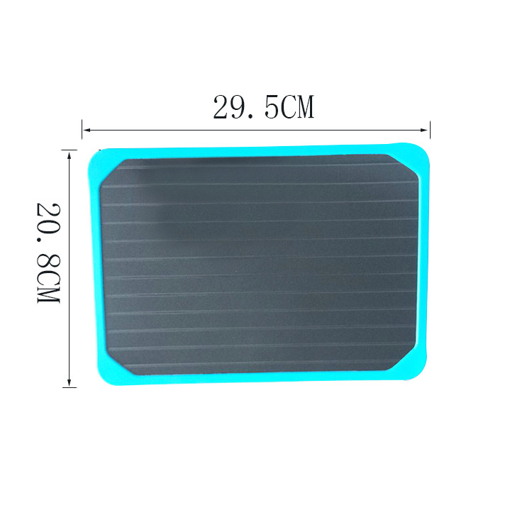 1db Gyors kiolvasztó tálca Gyors kiolvadás Fagyasztott élelmiszer Hús Gyümölcs Gyors Kiolvasztó tányér Deszka kiolvasztó tálca Kiolvasztás Mester konyhai eszközök