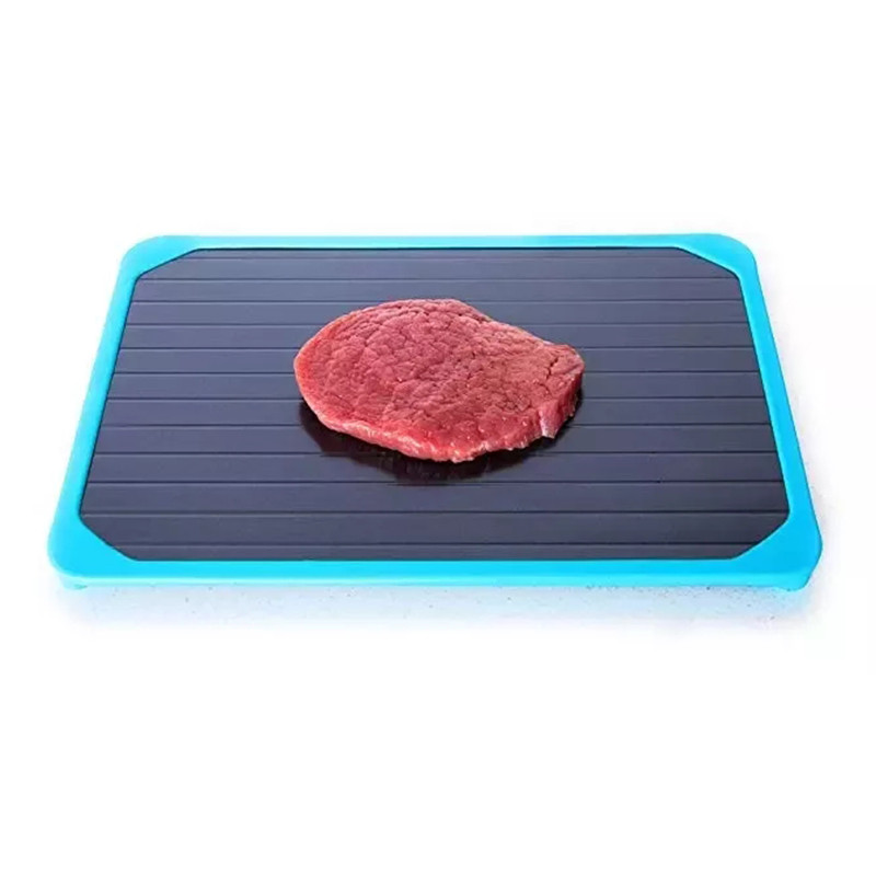 1db Gyors kiolvasztó tálca Gyors kiolvadás Fagyasztott élelmiszer Hús Gyümölcs Gyors Kiolvasztó tányér Deszka kiolvasztó tálca Kiolvasztás Mester konyhai eszközök
