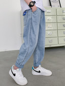 Magas derekú és zsebes gyerekfarmer