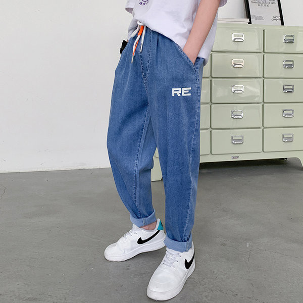 Παιδικό τζιν για αγόρι με κορδόνια