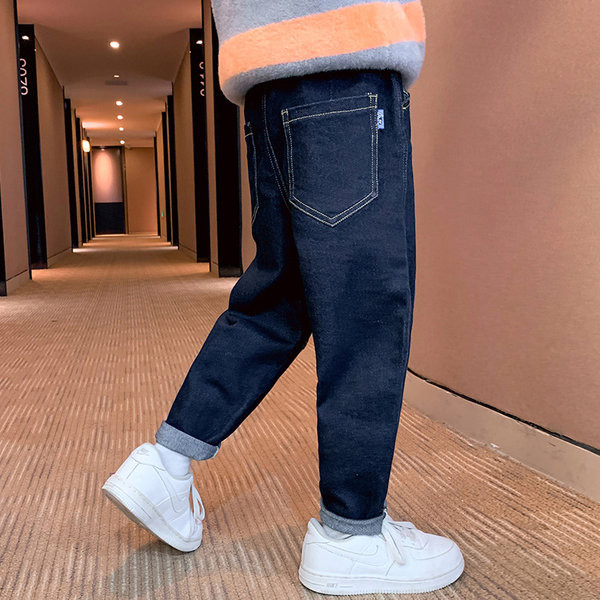 Laisvalaikio džinsai berniukams su pamušalu