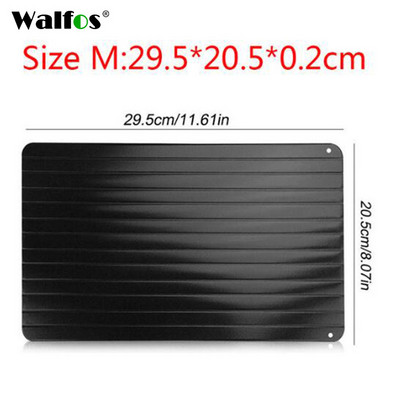 Walfos ātrās atkausēšanas paplāte Atkausēt saldētu pārtiku Gaļas Augļi Ātrās atkausēšanas šķīvja dēļa atkausēšanas virtuves sīkrīka rīks