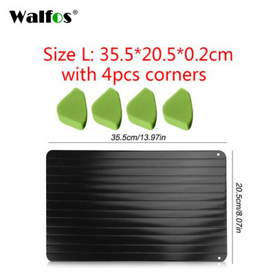 Walfos ātrās atkausēšanas paplāte Atkausēt saldētu pārtiku Gaļas Augļi Ātrās atkausēšanas šķīvja dēļa atkausēšanas virtuves sīkrīka rīks