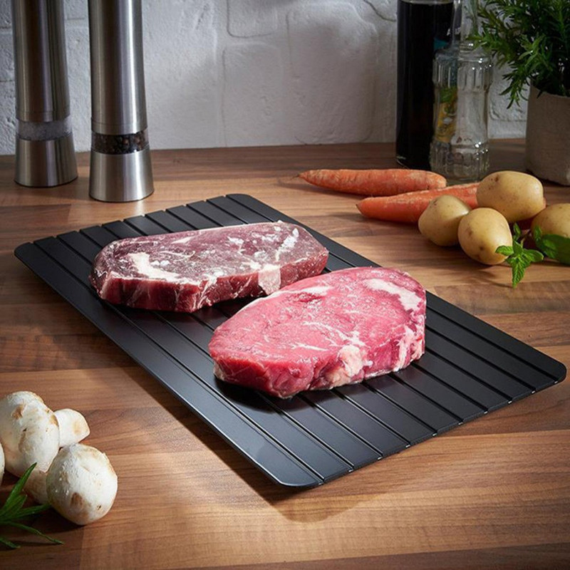 Placă de dezghețare rapidă de 3 mm Placă de dezghețare rapidă Tavă de dezghețare Dezghețați alimente congelate Carne Fructe Placă de dezghețare rapidă Instrument de masă
