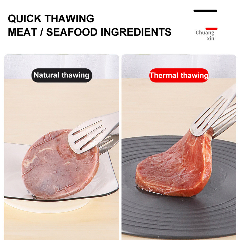 Aluminijska ploča za brzo odmrzavanje Višenamjenska okrugla ploča za provođenje topline protiv gorenja za kuhinjski alat Vruća rasprodaja